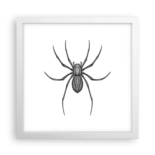 Poster in een witte lijst - Verontrustende precisie - 30x30 cm