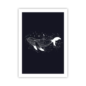 Poster - In de oceaan van het universum - 50x70 cm