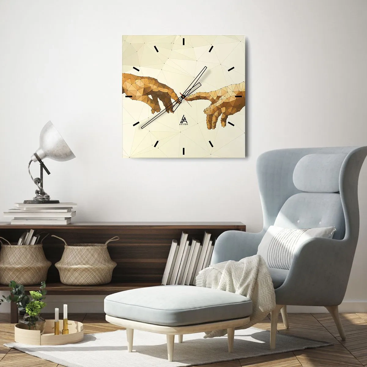 Wandklok - Klok - Goddelijke geometrie - 40x40 cm