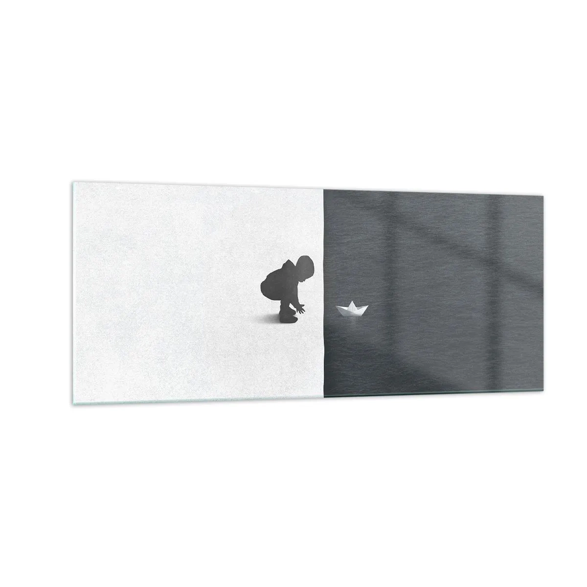 Schilderen op glas - Geweldige expeditie - 100x40 cm