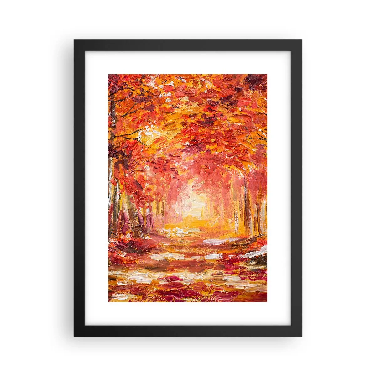 Poster in een zwarte lijst - Koperen bos - 30x40 cm