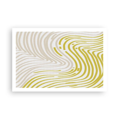 Poster - Een compositie met een zachte buiging - 91x61 cm