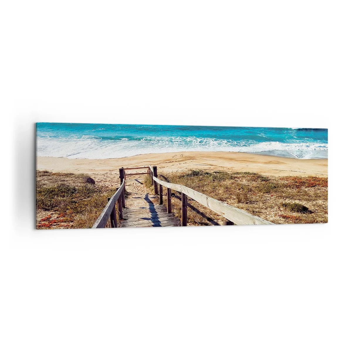Schilderen op canvas - Loop maar! - 160x50 cm