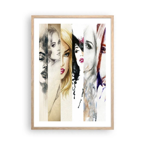 Een poster in een licht eiken lijst - En jij bent het altijd - 50x70 cm