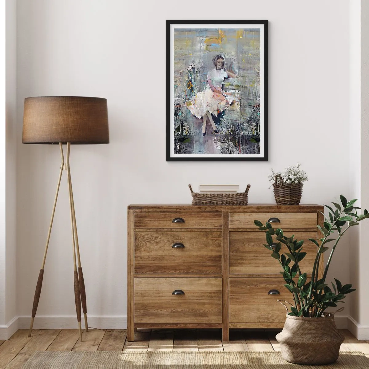 Poster in een zwarte lijst - Klassiek en modern - 61x91 cm