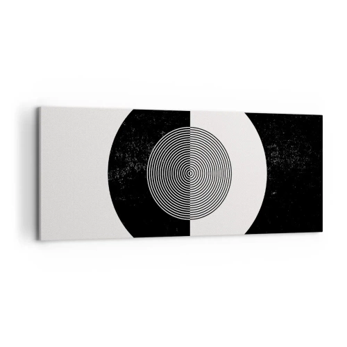 Schilderen op canvas - Harmonie in zwart-wit - 120x50 cm