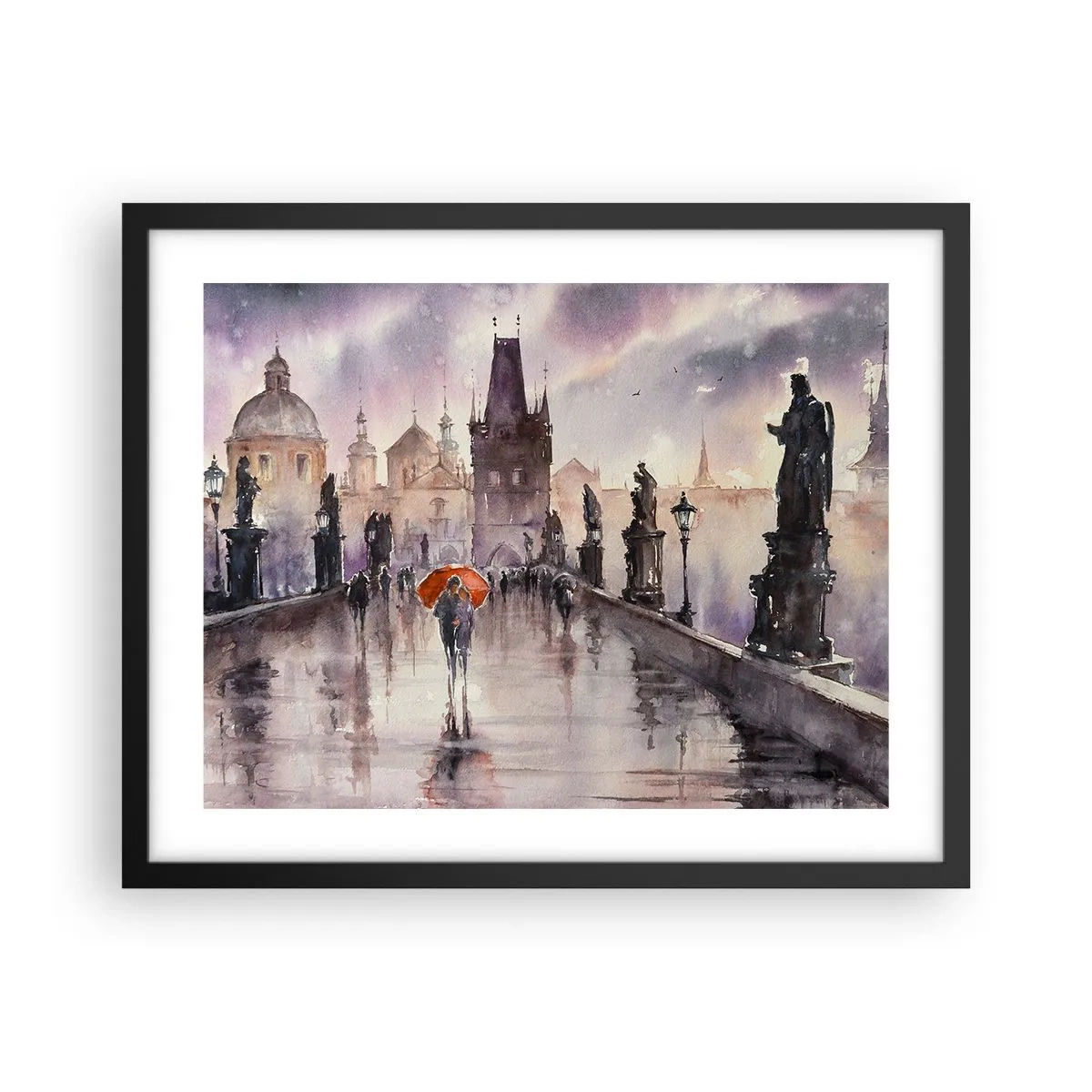 Poster in een zwarte lijst - Mensen veranderen niet - 50x40 cm