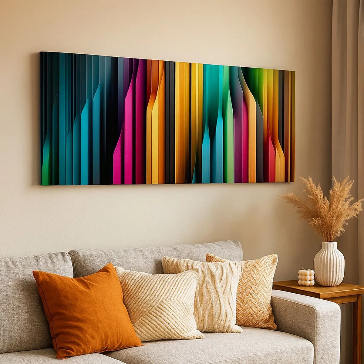 Schilderen op canvas - Lichtorgel - 100x40 cm