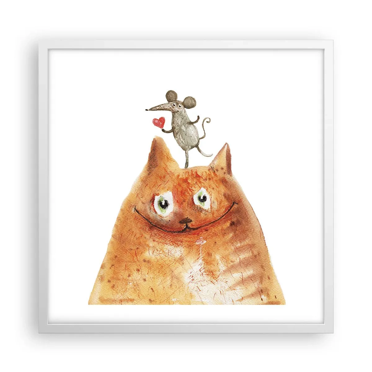 Poster in een witte lijst - De paradoxen van de liefde - 50x50 cm