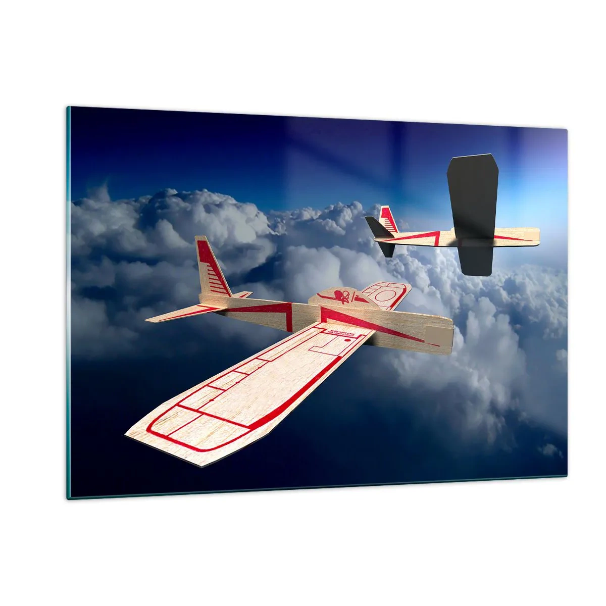 Schilderen op glas - Nog hoger, nog verder - 120x80 cm