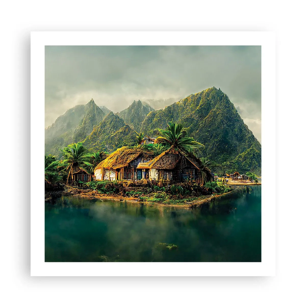 Poster - Tropisch paradijs - 60x60 cm