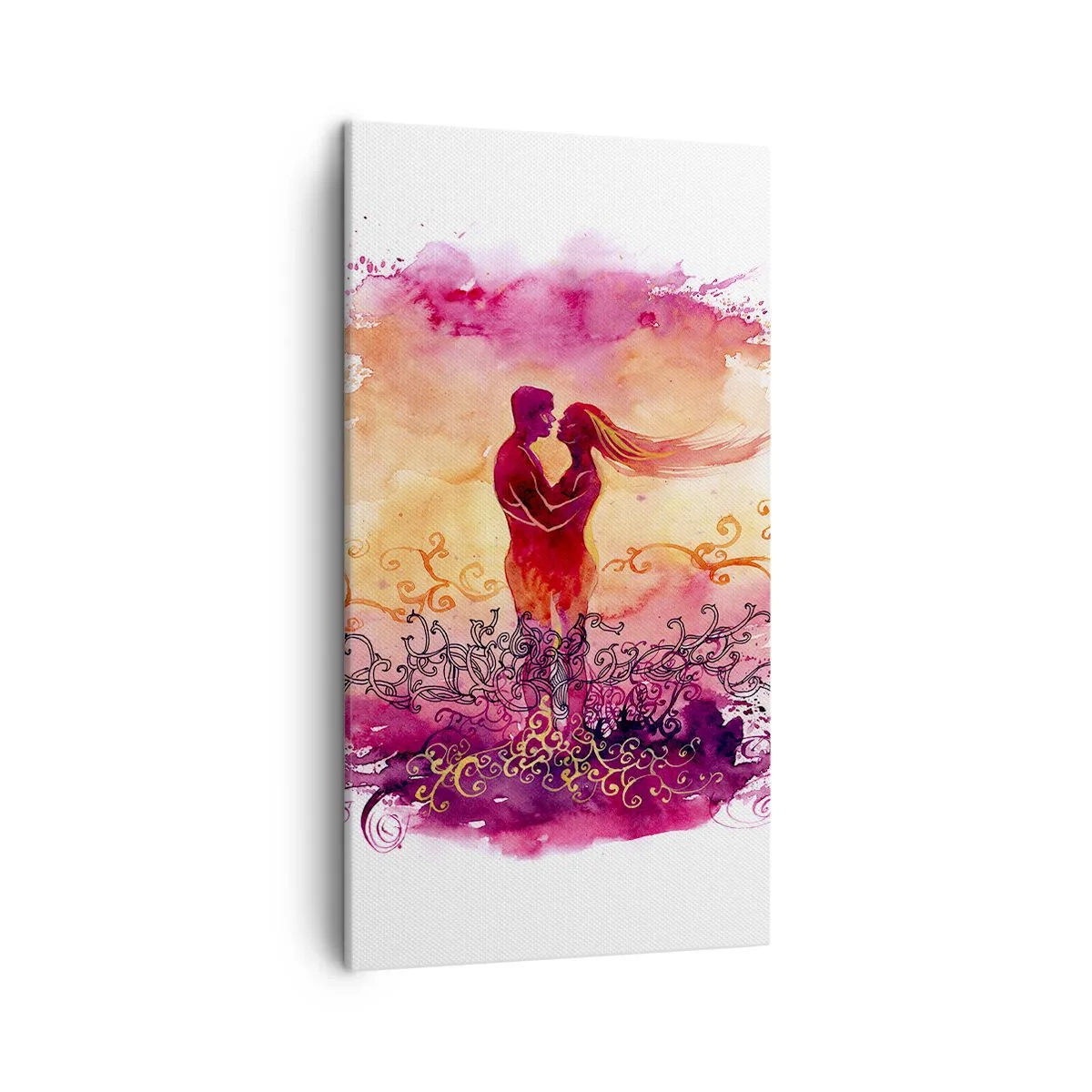 Schilderen op canvas - Een hart! Ik heb zo weinig nodig... - 45x80 cm