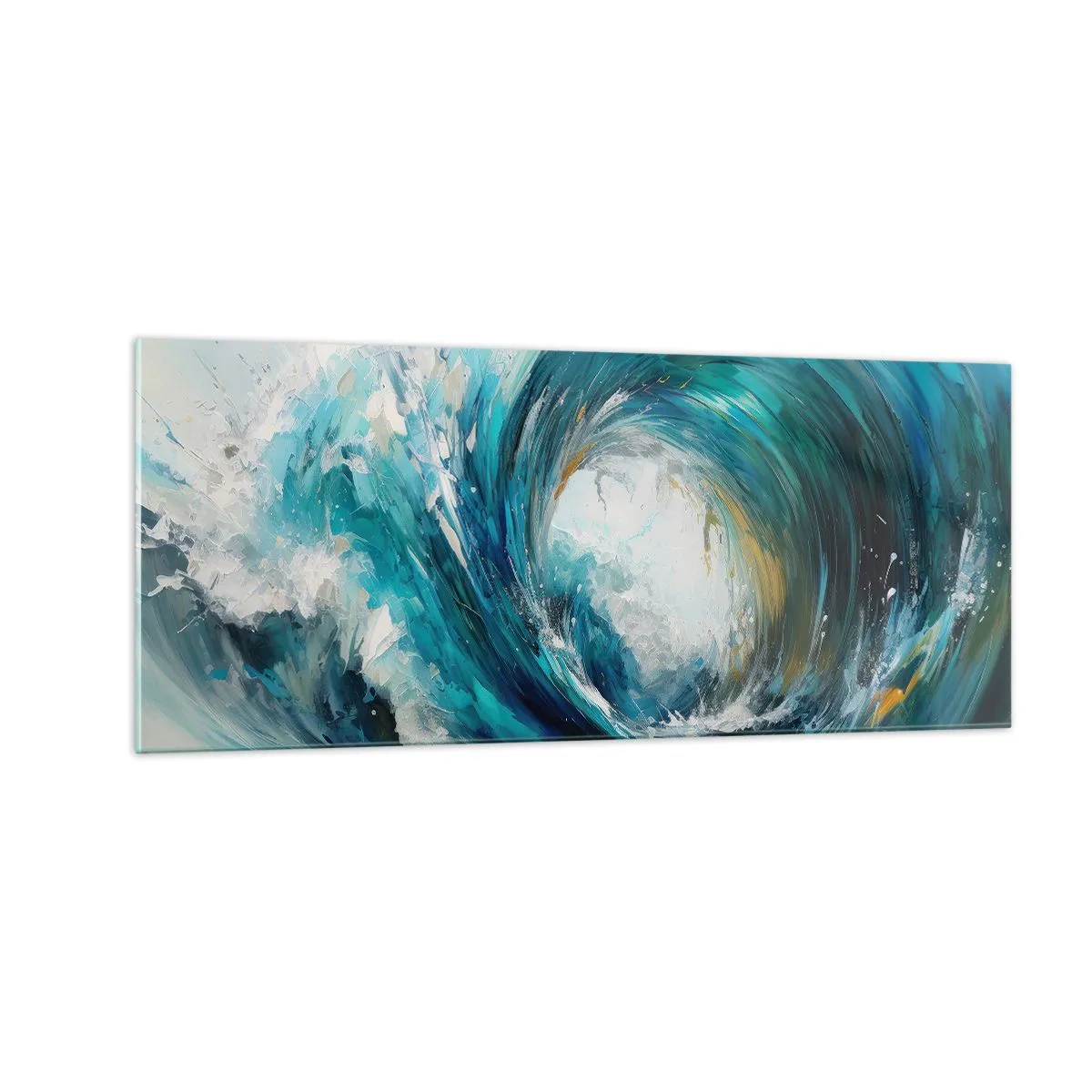 Schilderen op glas - Zeeportaal - 100x40 cm