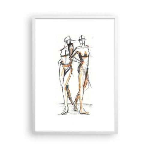 Poster in een witte lijst - Een studie van genade - 50x70 cm