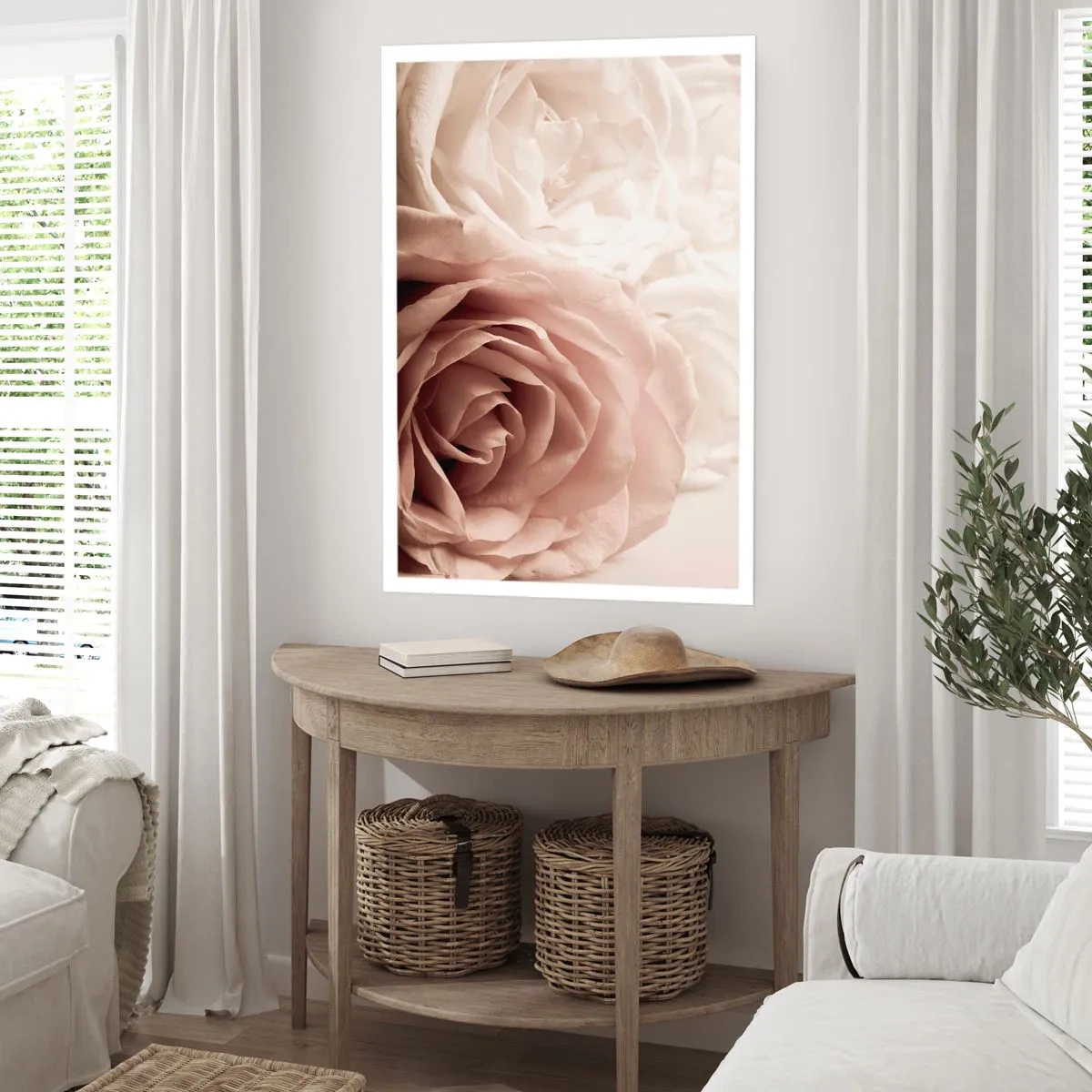 Poster - In het hart van een roos - 61x91 cm