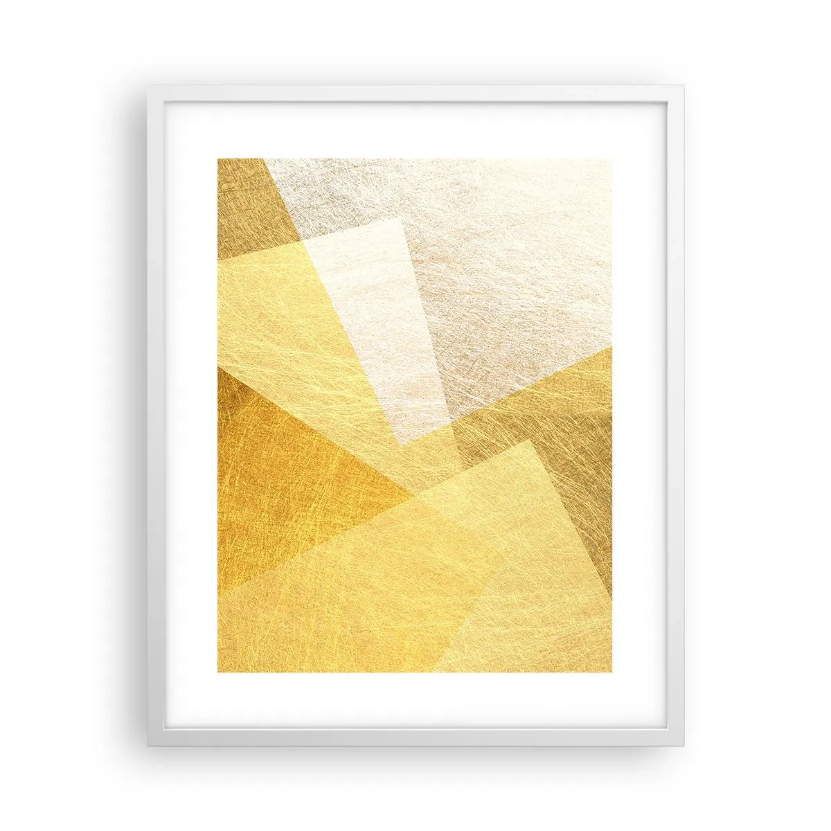 Poster in een witte lijst - Geometrie weer - 40x50 cm