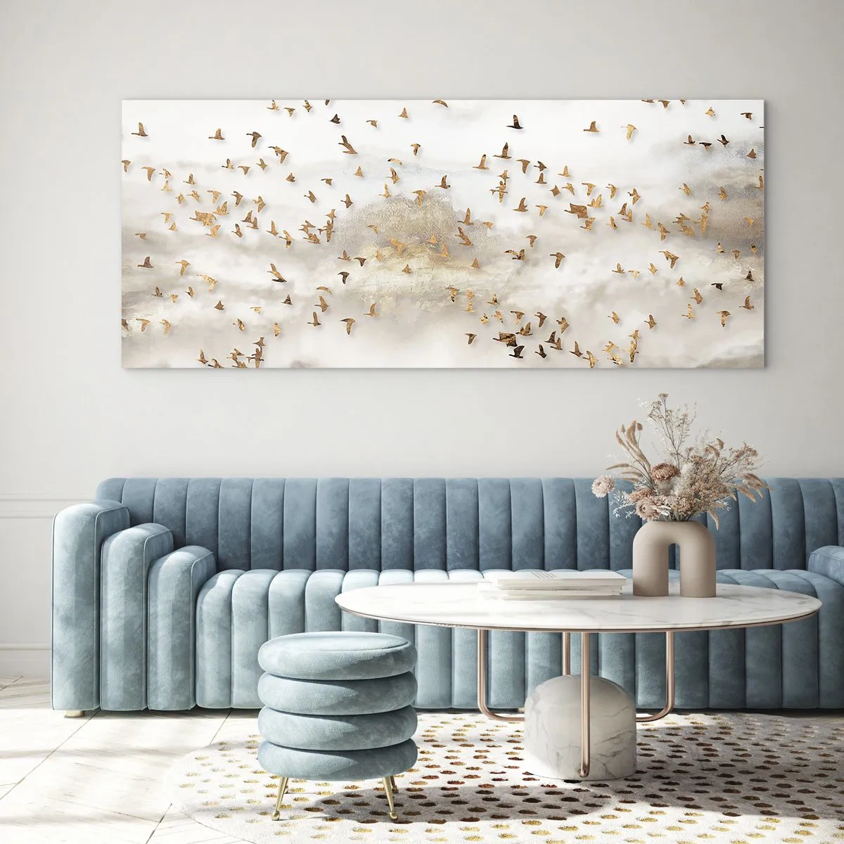 Schilderen op glas - Het is tijd… - 90x30 cm