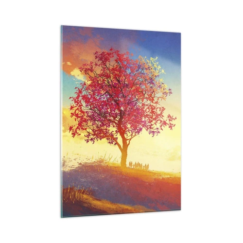 Schilderen op glas - Pelgrim bij de bestemming - 50x70 cm
