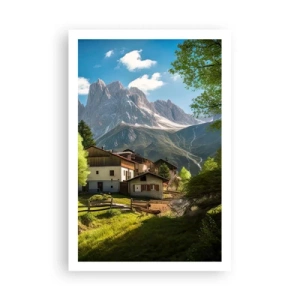 Poster - Alpine idylle - 61x91 cm