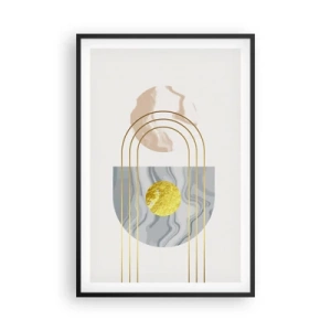 Poster in een zwarte lijst - Helderheid en schittering - 61x91 cm