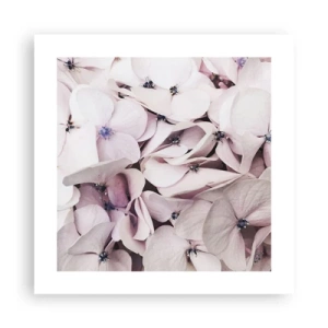 Poster - In een vloed van bloemen - 40x40 cm