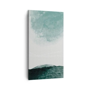 Schilderen op canvas - Ontmoeting met de mist - 45x80 cm