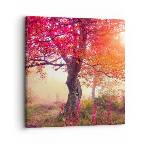 Schilderen op canvas - Bloeiende razernij - 30x30 cm