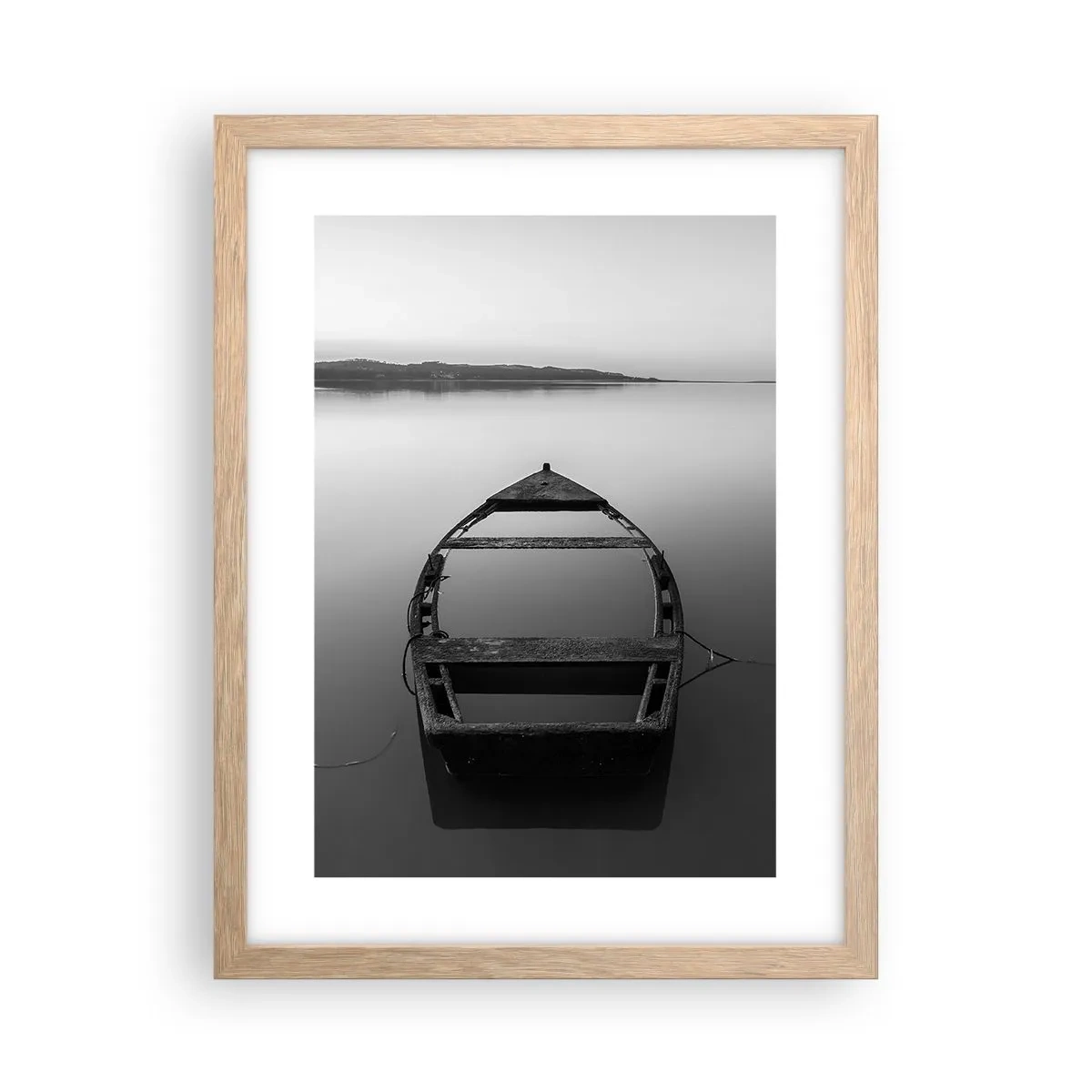 Een poster in een licht eiken lijst - Verlangen en melancholie - 30x40 cm