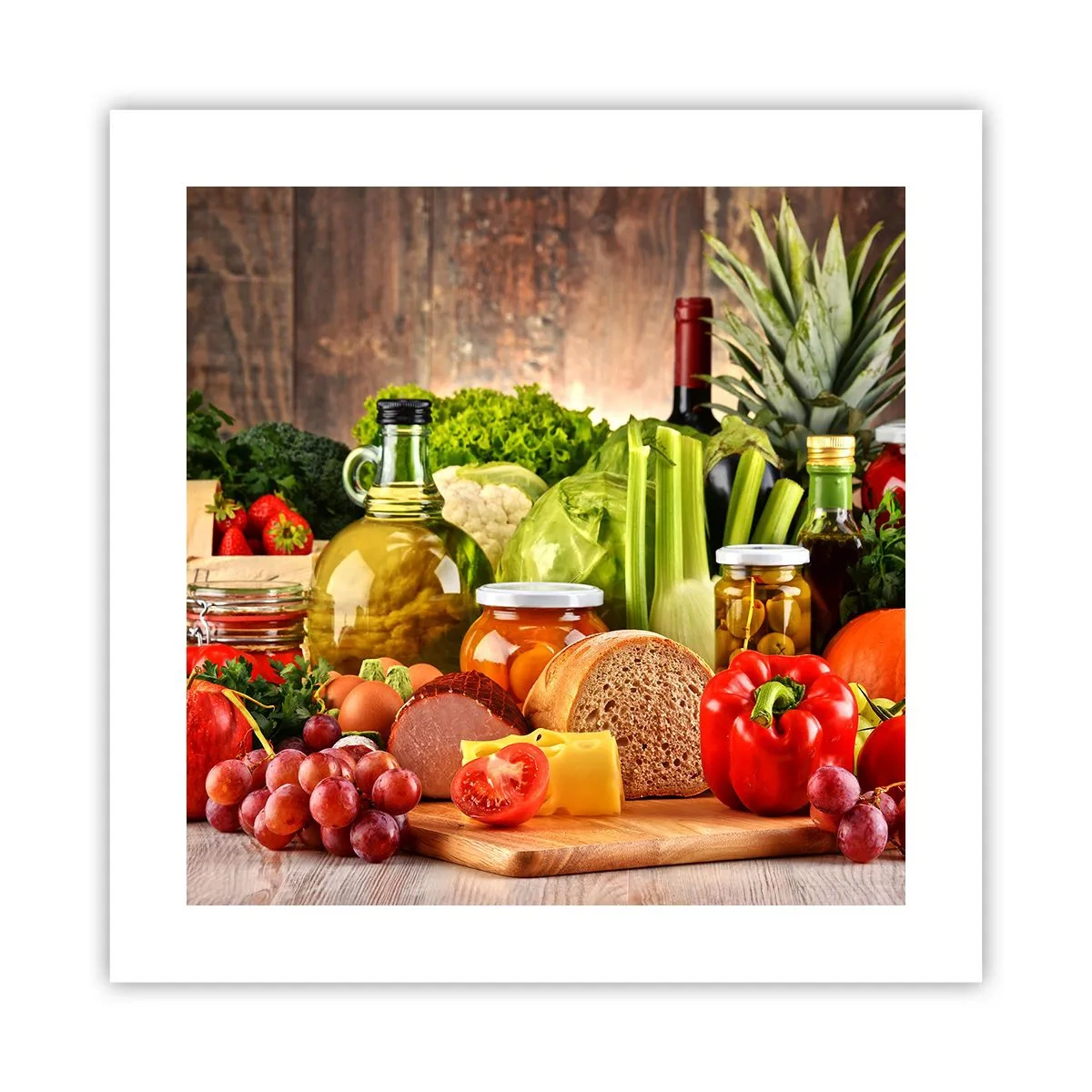 Poster - Gerookt, gebakken en gemarineerd - 40x40 cm