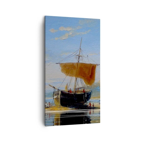 Schilderen op canvas - Water, bodem, lucht - 45x80 cm