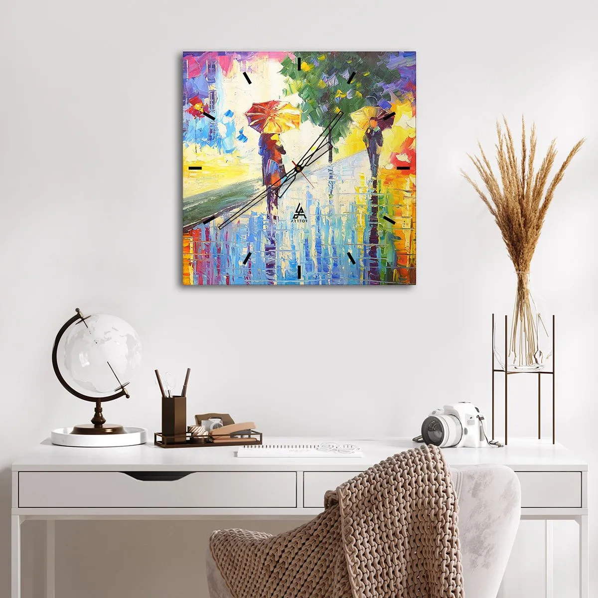 Wandklok - Klok - Nu is het helemaal duidelijk - 30x30 cm