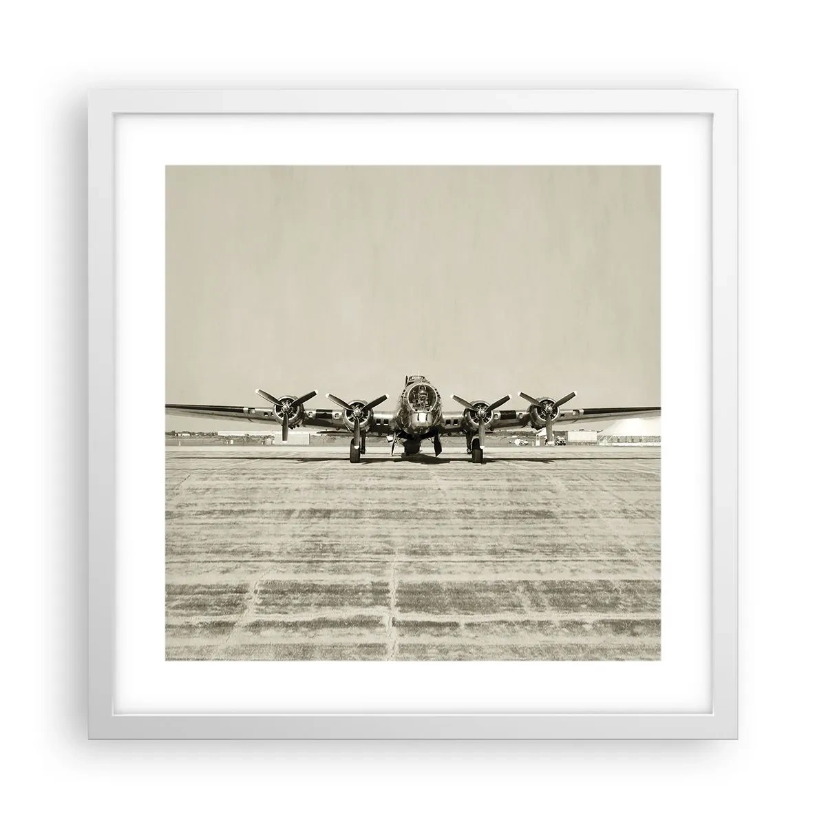 Poster in een witte lijst - Zoals altijd klaar - 40x40 cm