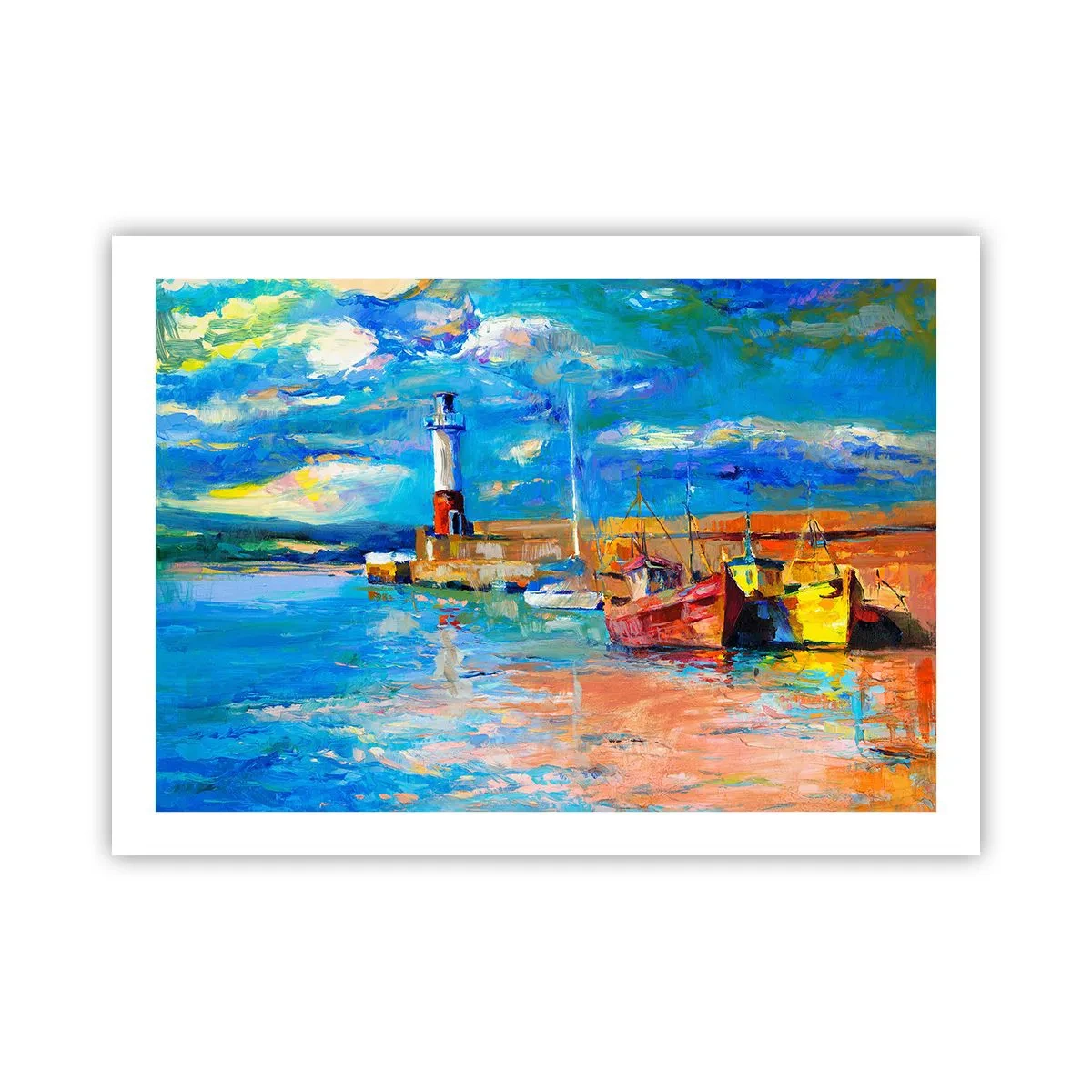 Poster - Een middag in de regenboogbaai - 70x50 cm