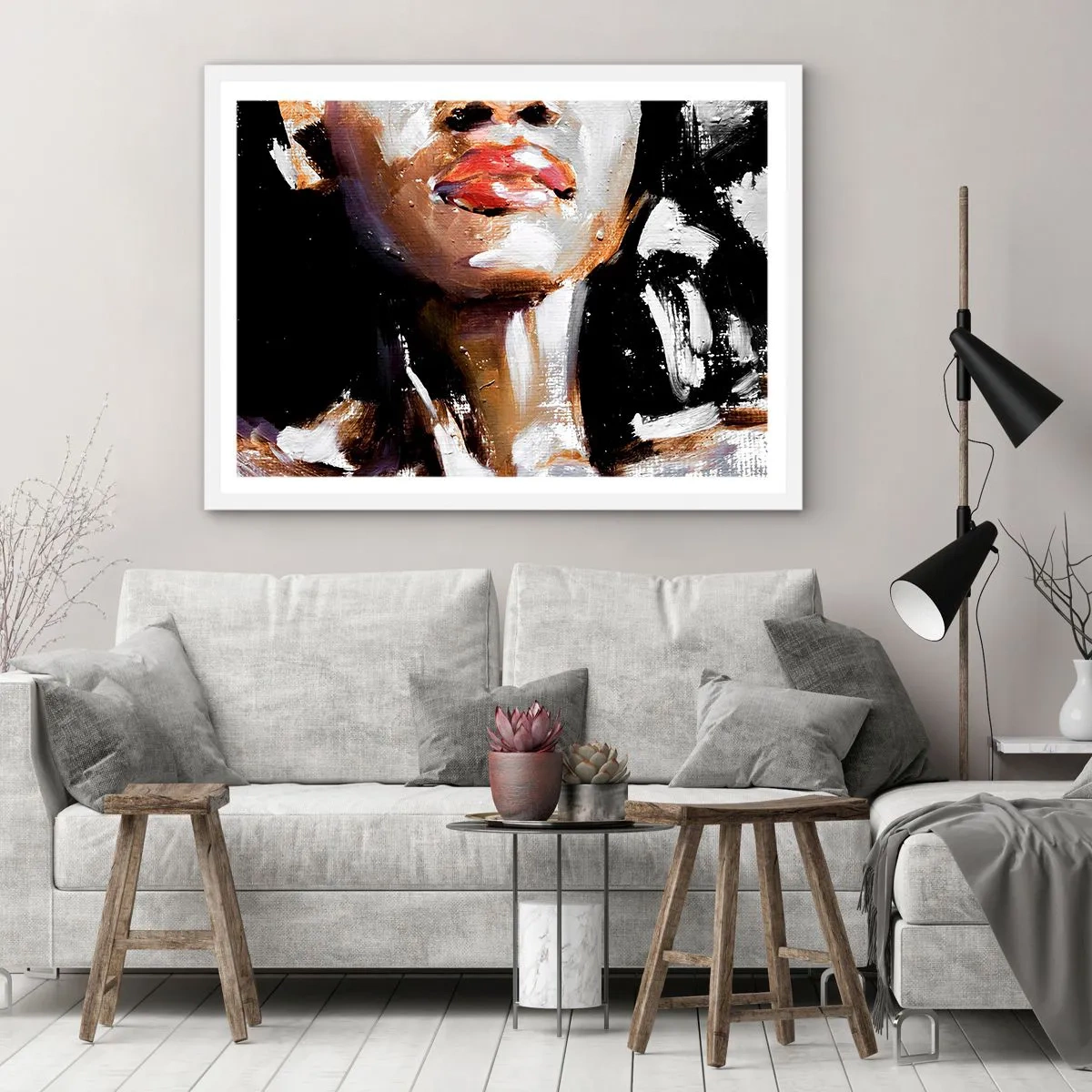 Poster in een witte lijst - Trots zonder vooroordelen - 50x40 cm