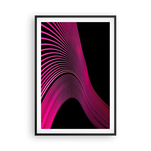 Poster in een zwarte lijst - Avenue van licht - 61x91 cm