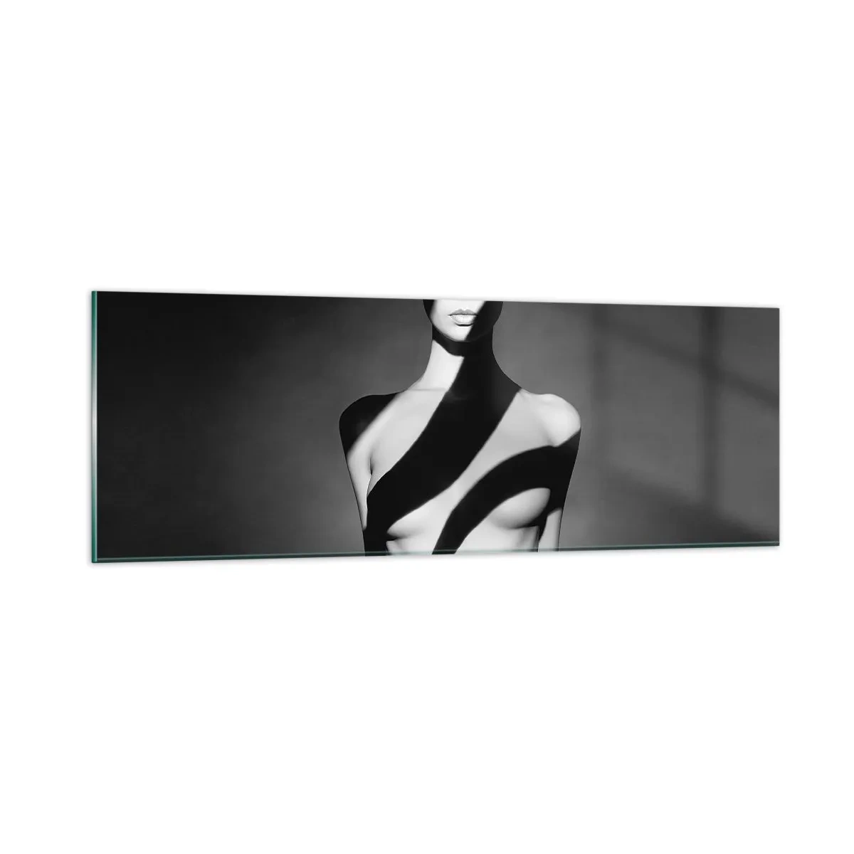 Schilderen op glas - In glans en schaduw - 90x30 cm