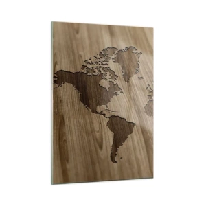 Schilderen op glas - De wereld ligt op tafel - 50x70 cm