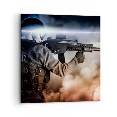 Schilderen op canvas - Gewoon een held - 70x70 cm