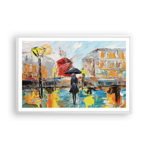 Poster in een witte lijst - Parijse legendes - 91x61 cm