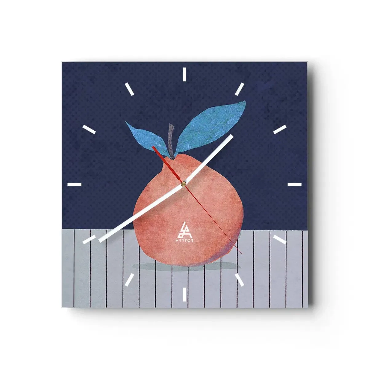 Wandklok - Klok - Convexiteit en vlak - 40x40 cm