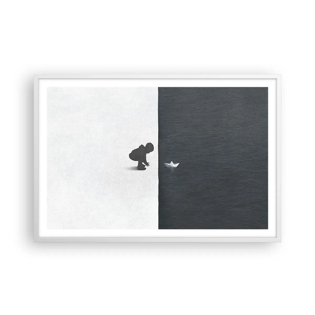 Poster in een witte lijst - Geweldige expeditie - 91x61 cm