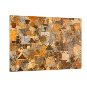 Schilderen op glas - De wereld in vorm - 120x80 cm