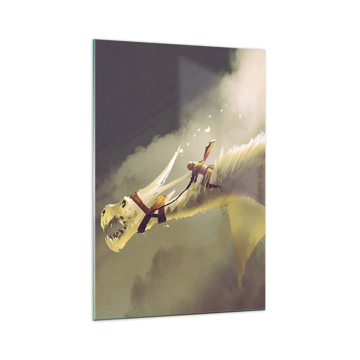 Schilderen op glas - De wereld te hulp - 70x100 cm