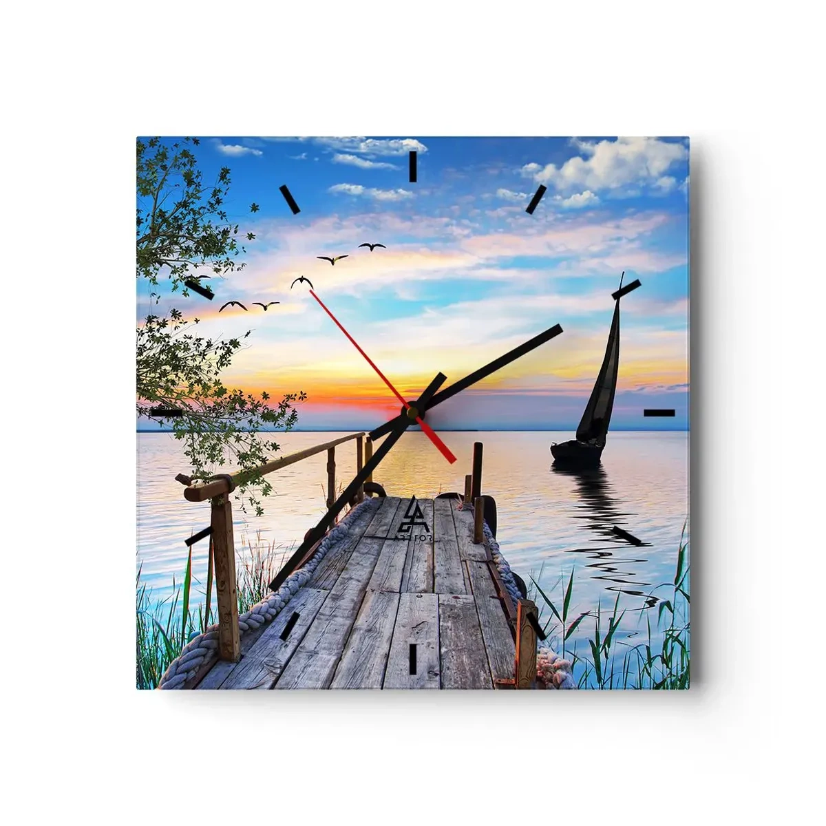 Wandklok - Klok - Goedeavond - 30x30 cm
