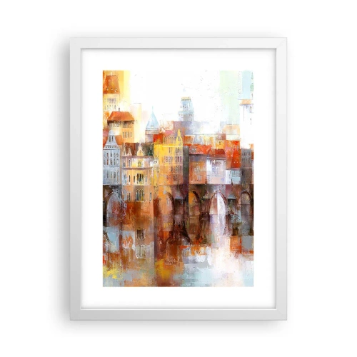 Poster in een witte lijst - Ook onder de brug is het mooi - 30x40 cm