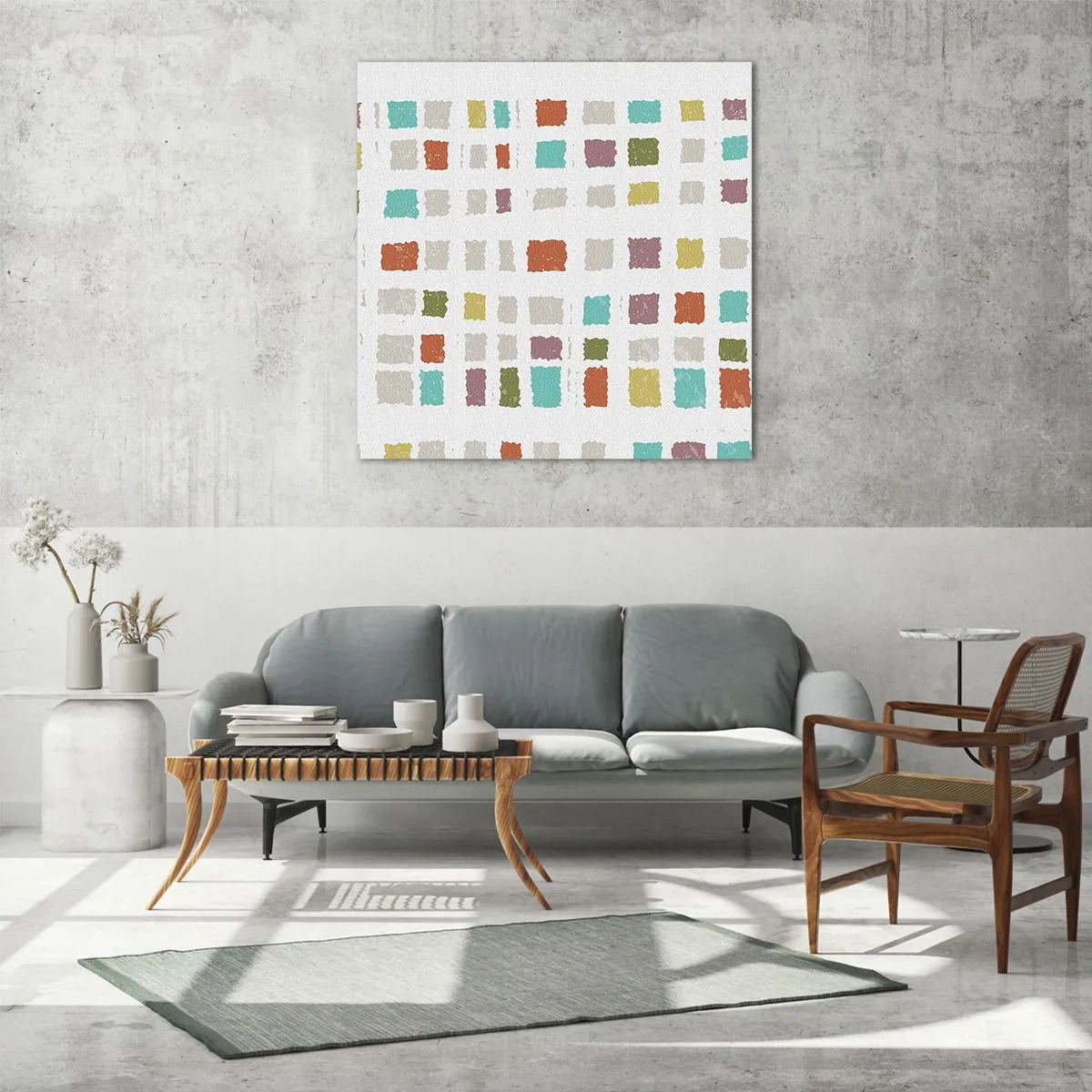 Schilderen op glas - Onbekend spel - 50x50 cm