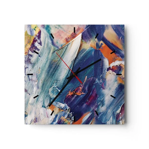 Wandklok - Klok - Kleur verwarring - 30x30 cm