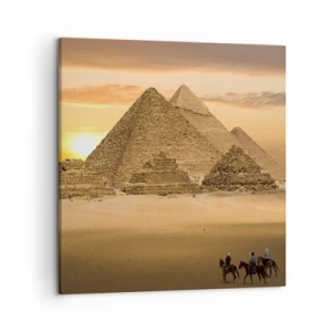 Schilderen op canvas - Geen verandering gedurende duizenden jaren - 50x50 cm