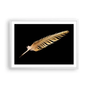 Poster in een witte lijst - HHij heeft een ongewoon talent voor schrijven… - 70x50 cm