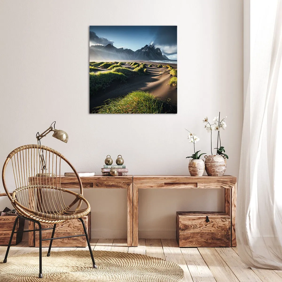 Schilderen op canvas - Harmonie van de elementen - 40x40 cm